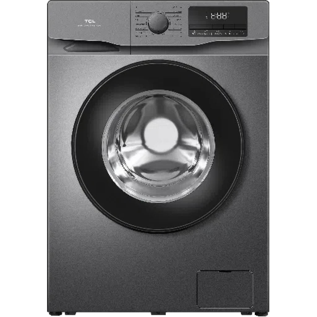 TCL 8kg Front Load Washing Machine P608FLG | Digital Inverter Motor | 1400 RPM 16 Programs A+++ | Grey