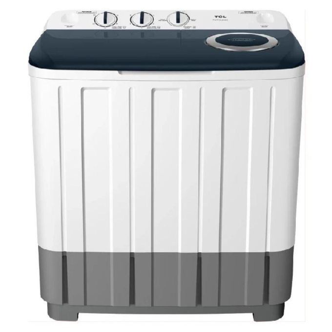 TCL 8kg Twin Tub Washing Machine F207TT | Semi-Automatic Wash & Dry | Rust Proof Body | 2 Years Warranty