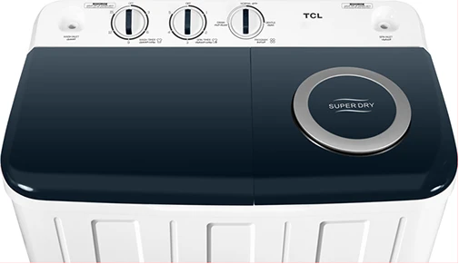 TCL 8kg Twin Tub Washing Machine F207TT | Semi-Automatic Wash & Dry | Rust Proof Body | 2 Years Warranty