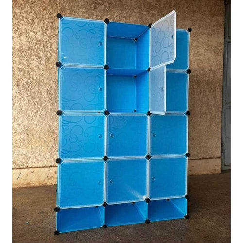 3 Column Plastic Wardrobe with Shoe Rack | Portable Closet Organizer