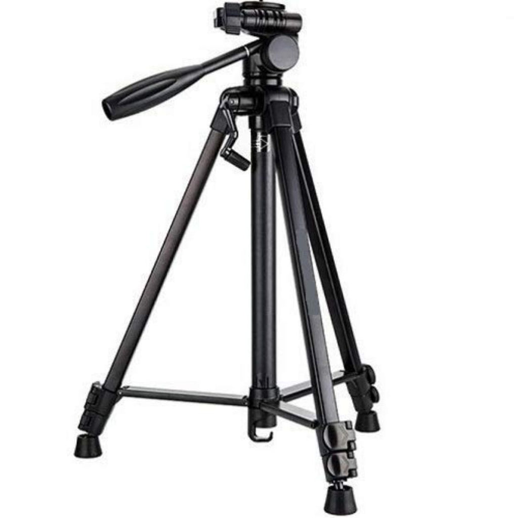 Tripod Stand – 360° Rotating Gimbal, Aluminum Alloy, Quick-Turn Leg Locks, Smartphone & Camera Compatible
