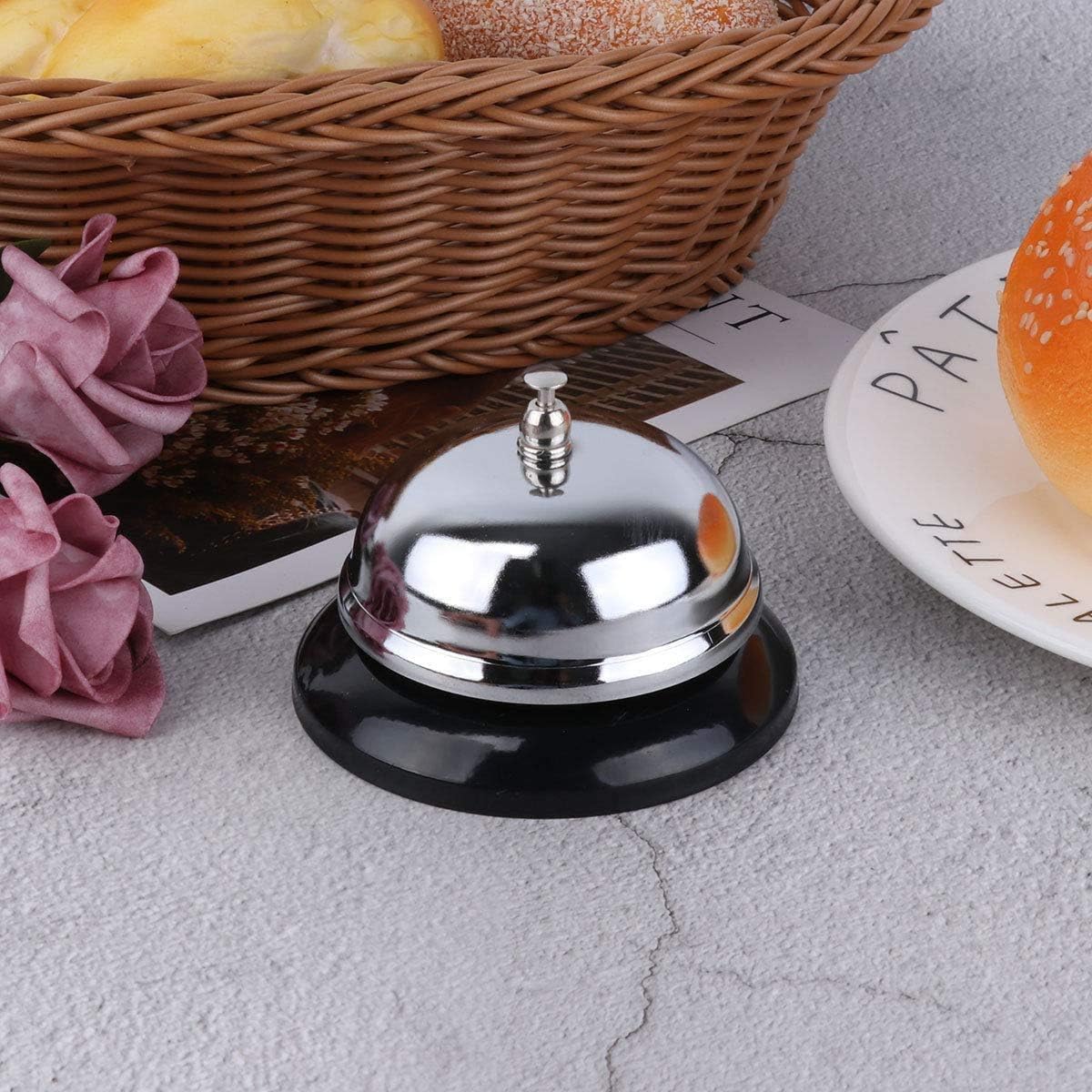 Stainless Steel Service Bell – Premium Table Bell for Reception, Restaurant, Hotel & Home | Loud Ringing Call Bell
