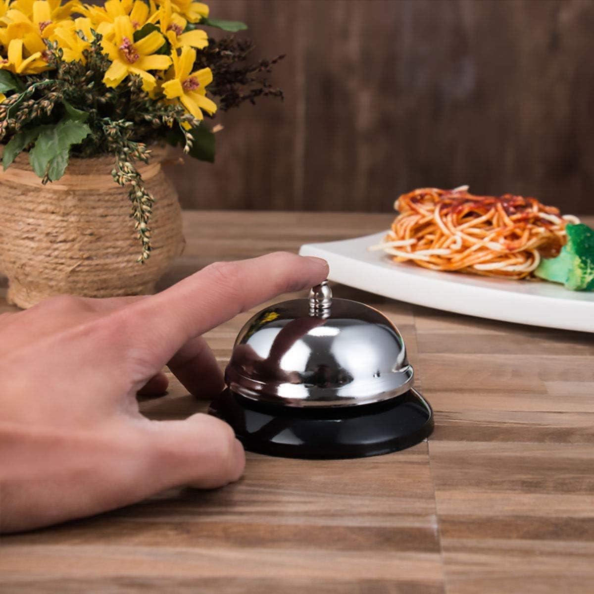 Stainless Steel Service Bell – Premium Table Bell for Reception, Restaurant, Hotel & Home | Loud Ringing Call Bell