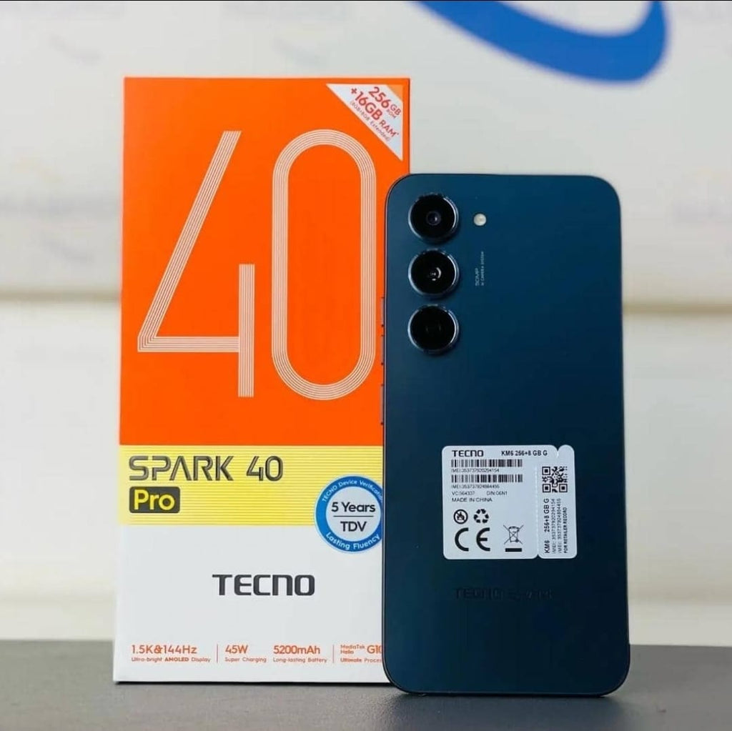 Tecno Spark 40 Pro 6.78" Smartphone - 256GB Storage, 50MP AI Cam
