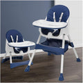 Foldable Baby Dining Chair 3-in-1 | Adjustable Height & Split Plate for Babies 6M-4Y | Portable High Chair with Safety Harness