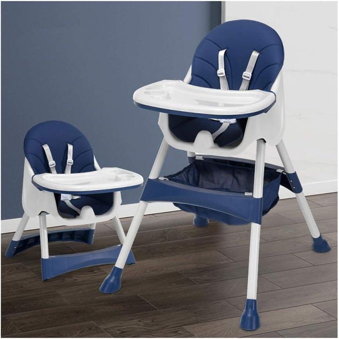 Foldable Baby Dining Chair 3-in-1 | Adjustable Height & Split Plate for Babies 6M-4Y | Portable High Chair with Safety Harness