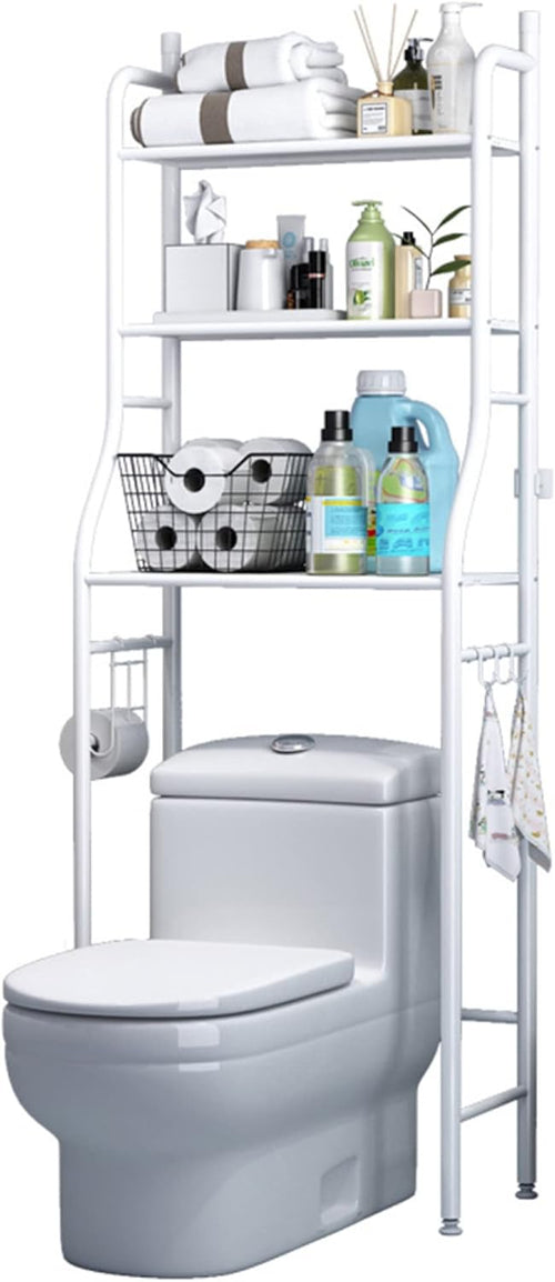 3-Shelf Over The Toilet Storage Rack | Bathroom Space Saver Organizer