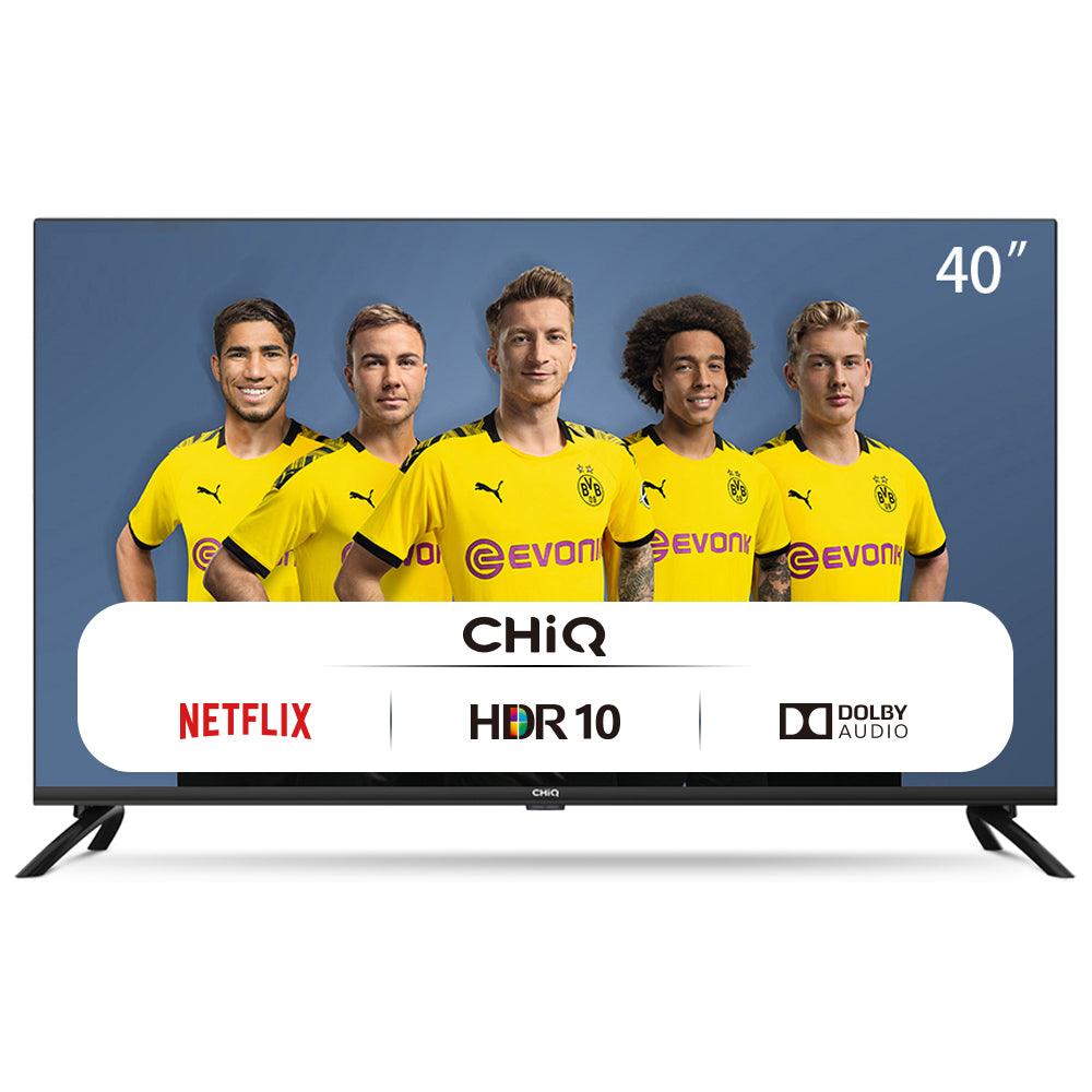 Chiq 40-Inch Frameless LED TV with Free To Air – Black: Your Ultimate Entertainment Hub in Stunning Full HD - LIFE STORES UGANDA