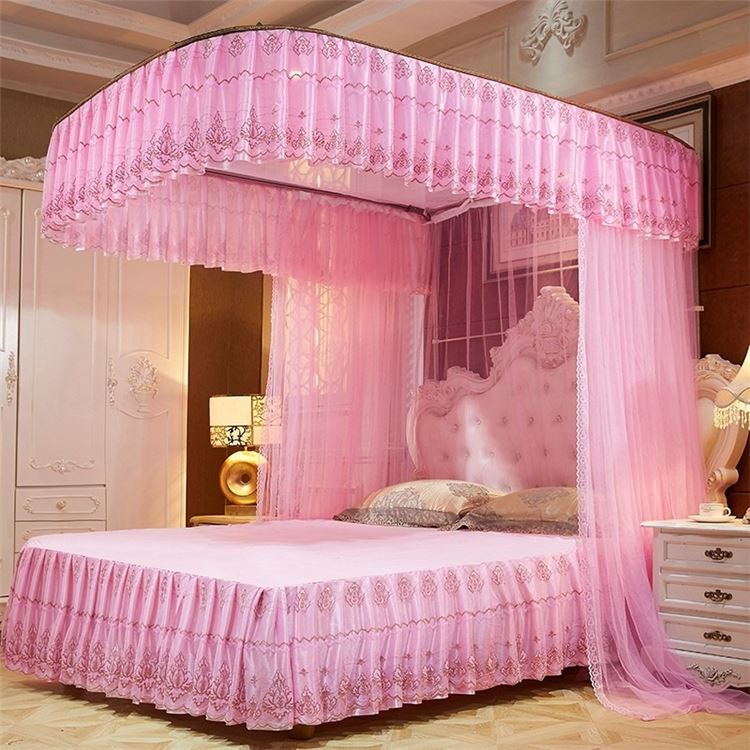 White Wall Mounted Mosquito Net - Handmade Durable Ceiling Hung Bed Net for Peaceful Sleep, Reinforced Seams