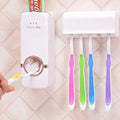 Wall Press Toothpaste Dispenser – Automatic Toothpaste Squeezer, Dust-Proof Toothbrush Holder, Multi-Color Plastic