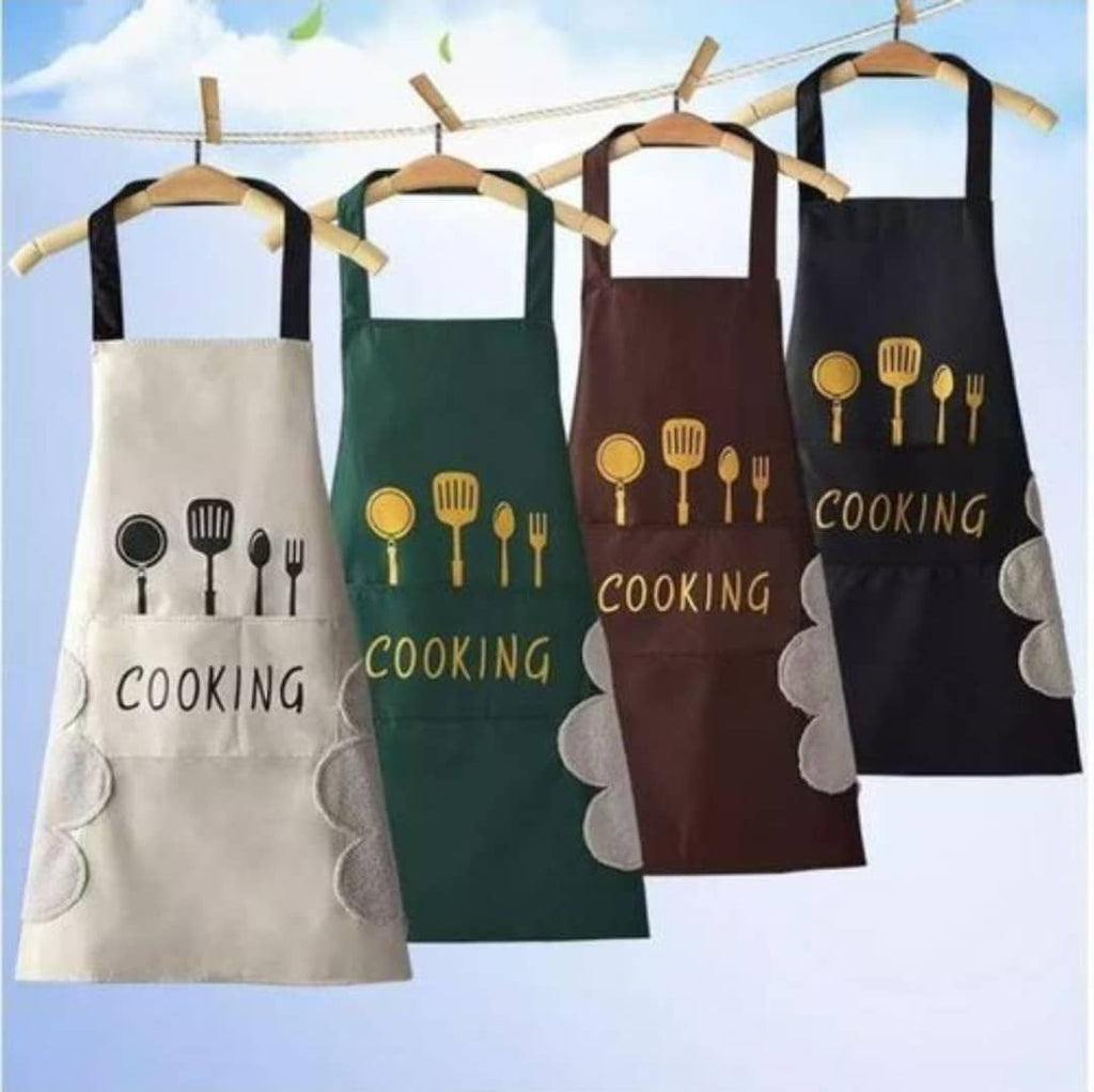 2 Pack Chef Cooking Apron – Waterproof Kitchen & BBQ Aprons with Pockets