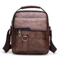 WEIXIER Small Crossbody Bag for Men | Leather Shoulder Messenger Bag, iPad  compatible