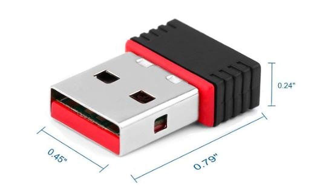 USB WiFi Network Adapter – 300Mbps Speed, 2.4GHz Strong Coverage, Plug & Play, Windows/Mac/Linux