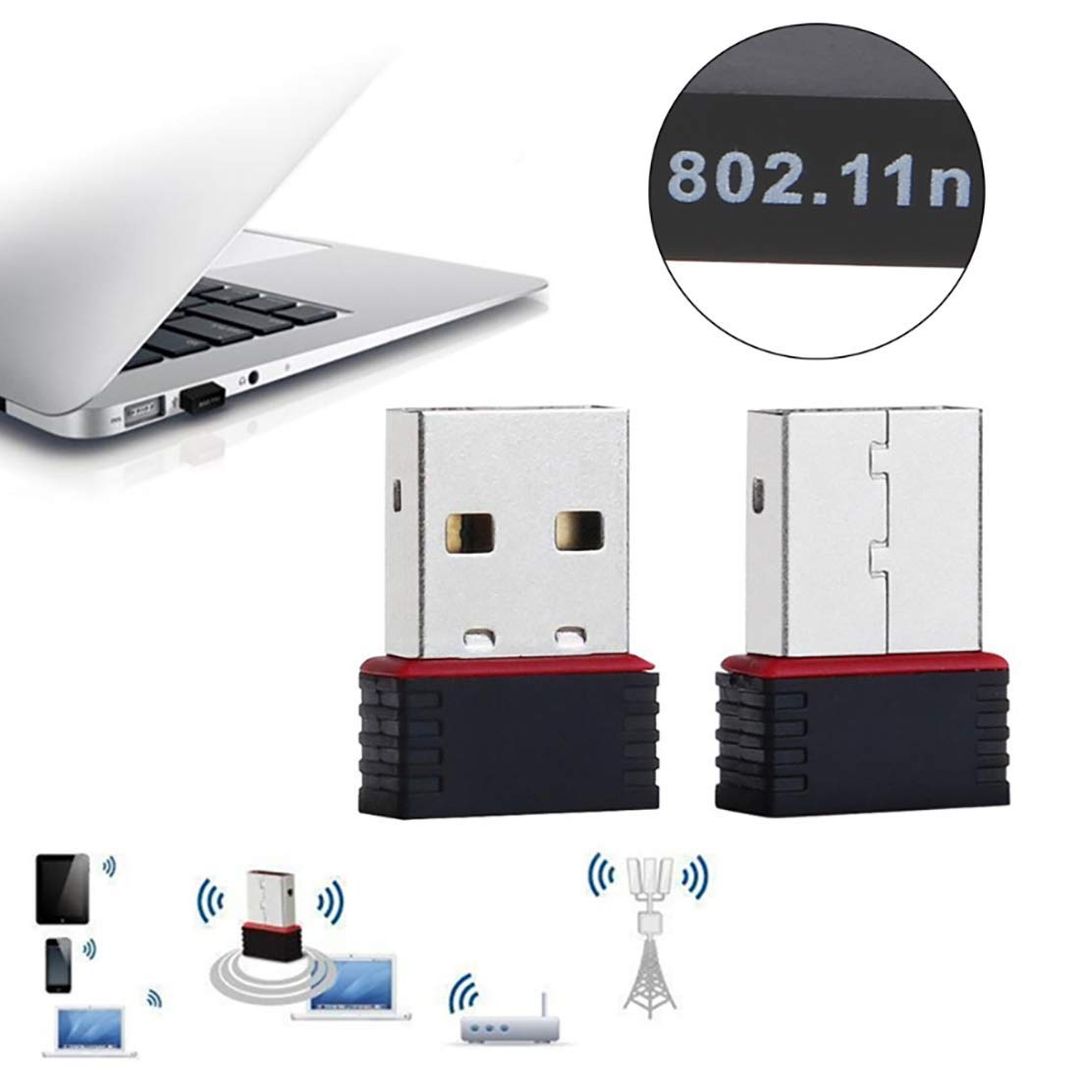 USB WiFi Network Adapter – 300Mbps Speed, 2.4GHz Strong Coverage, Plug & Play, Windows/Mac/Linux