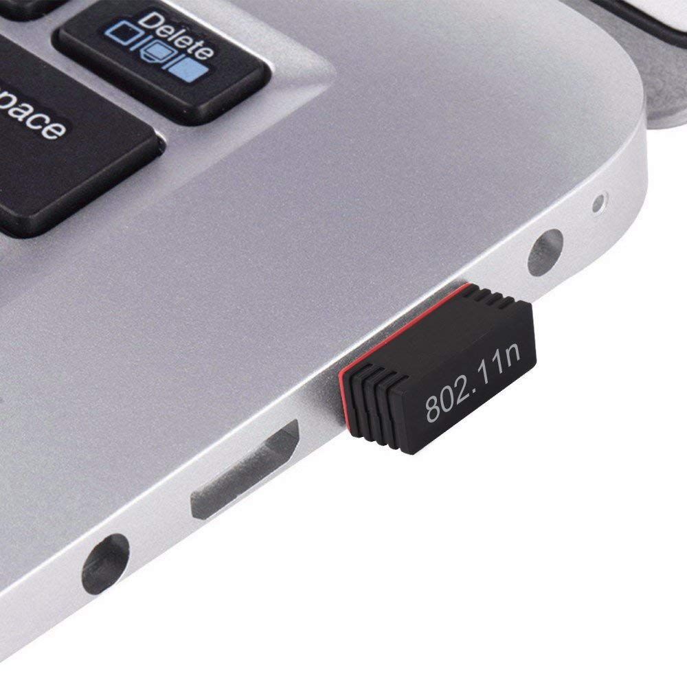 USB WiFi Network Adapter – 300Mbps Speed, 2.4GHz Strong Coverage, Plug & Play, Windows/Mac/Linux