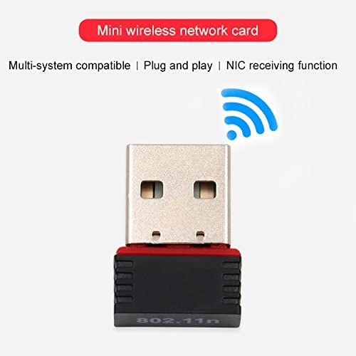USB WiFi Network Adapter – 300Mbps Speed, 2.4GHz Strong Coverage, Plug & Play, Windows/Mac/Linux