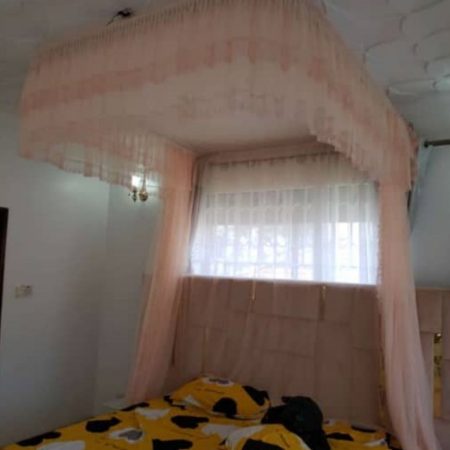 Wall Mounted Mosquito Net - White, Pink, Cream, Peach, Purple Options with Installation Kit, Handmade Durable Ceiling Net