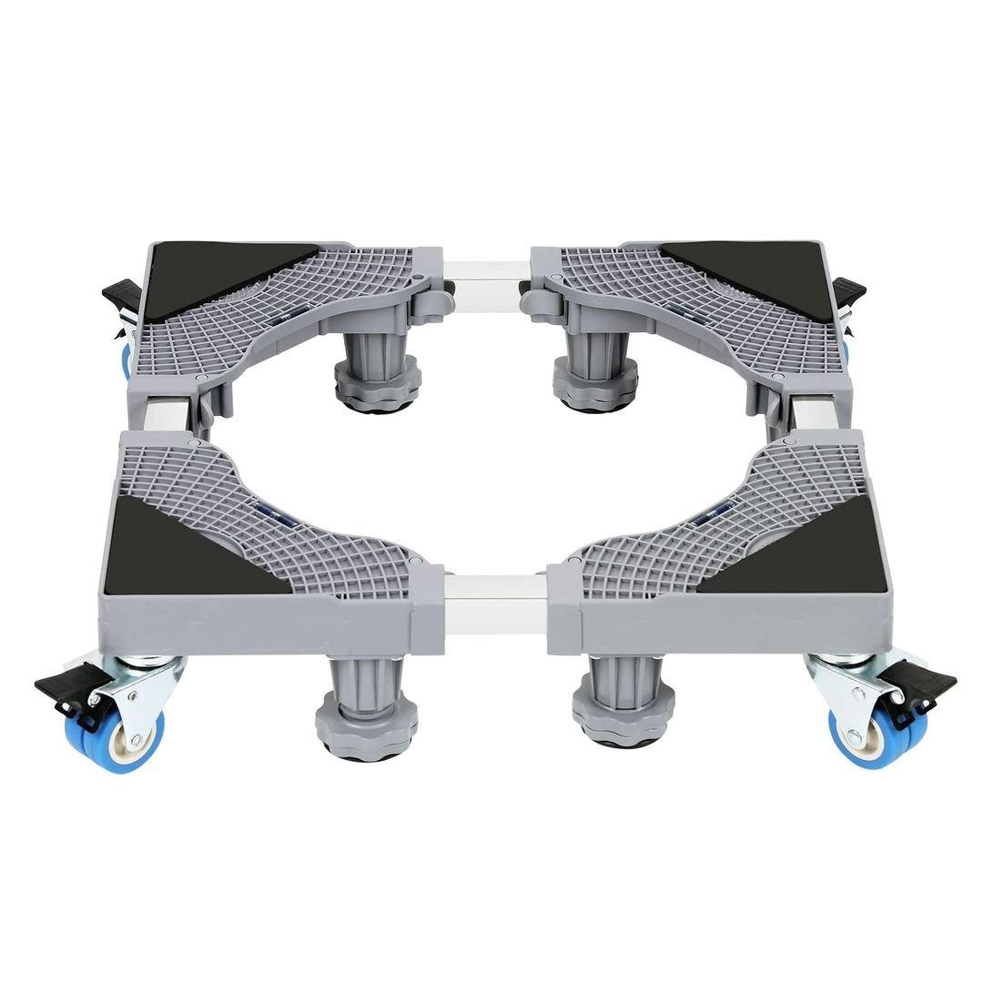 Heavy-Duty Adjustable Washing Machine Base Frame (41-65 cm) – 8 Feet & 4 Wheels for Washing Machine, Fridge, Dryer & Freezer - LIFE STORES UGANDA
