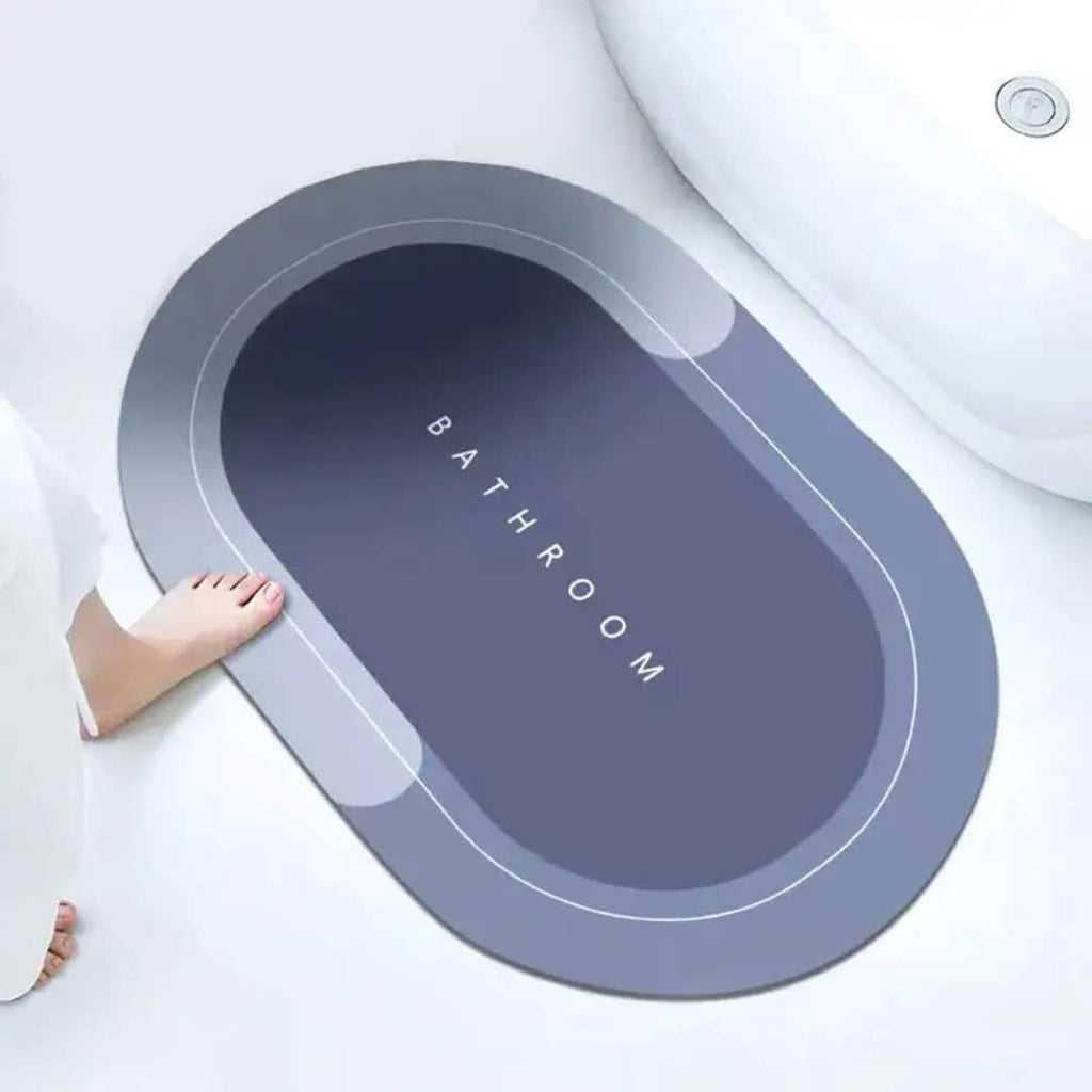 Non-Slip Rubber Bathroom Mat – Water-Absorbent & Safe for All Surfaces