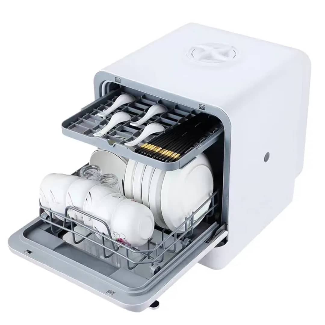 Compact UV Counter-Top Dishwasher – 25L, 1000W, Hot Air + UV Sterilization