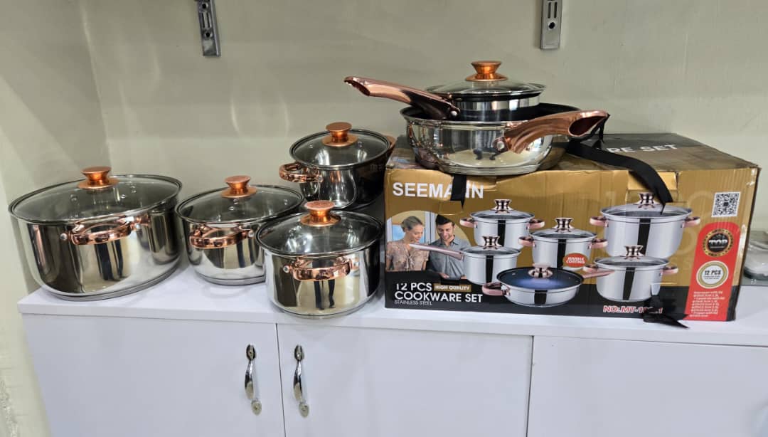 Seemann 12-Piece Stainless Steel Cookware Set – Induction-Ready Performance & Sleek Durability MT-10021