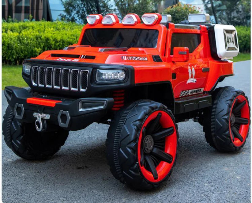 Big Size 4x4 Kids Electric Car with Remote Control - 100kg Capacity, 12V7A Battery, 4WD, Music & Lights | for Boys & Girls 1-10 Years