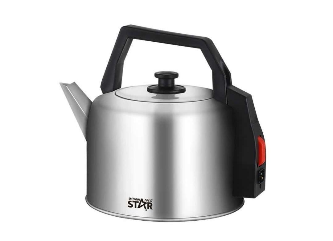 Winning Star 5-Litre Electric Kettle – Silver & Black | Fast, Reliable, and Efficient - LIFE STORES UGANDA