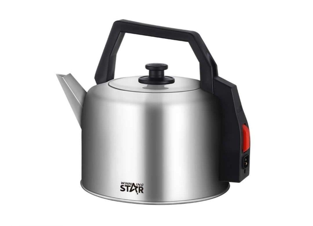 Winning Star 5-Litre Electric Kettle – Silver & Black | Fast, Reliable, and Efficient - LIFE STORES UGANDA