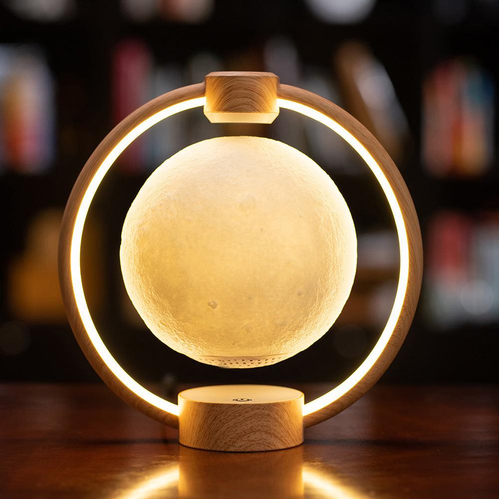 K1-Round Moon Bluetooth Speaker | 3D Stereo, Maglev Suspension & Colorful Lights - LIFE STORES UGANDA