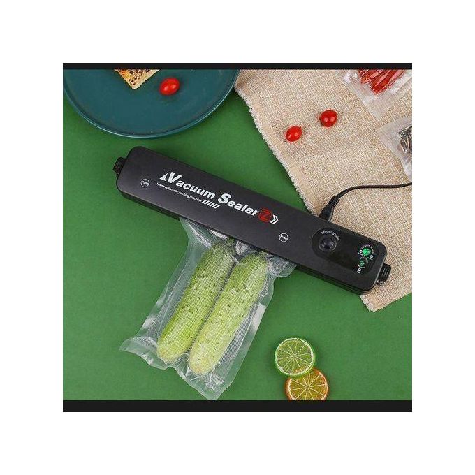 Automatic Vacuum Sealer – Air Tight Food Preservation, Powerful Suction, Prevents Freezer Burn, Includes 10 Bags