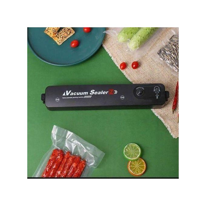 Automatic Vacuum Sealer – Air Tight Food Preservation, Powerful Suction, Prevents Freezer Burn, Includes 10 Bags