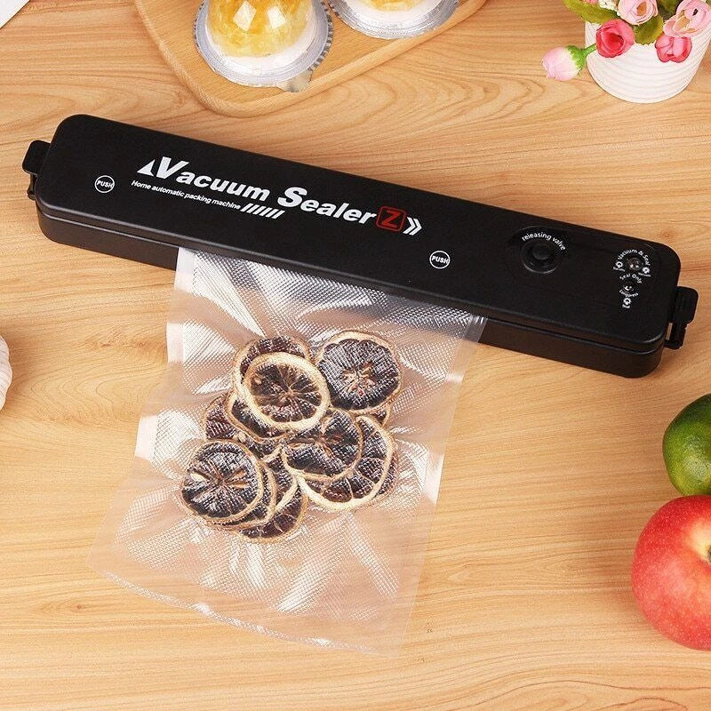 Automatic Vacuum Sealer – Air Tight Food Preservation, Powerful Suction, Prevents Freezer Burn, Includes 10 Bags