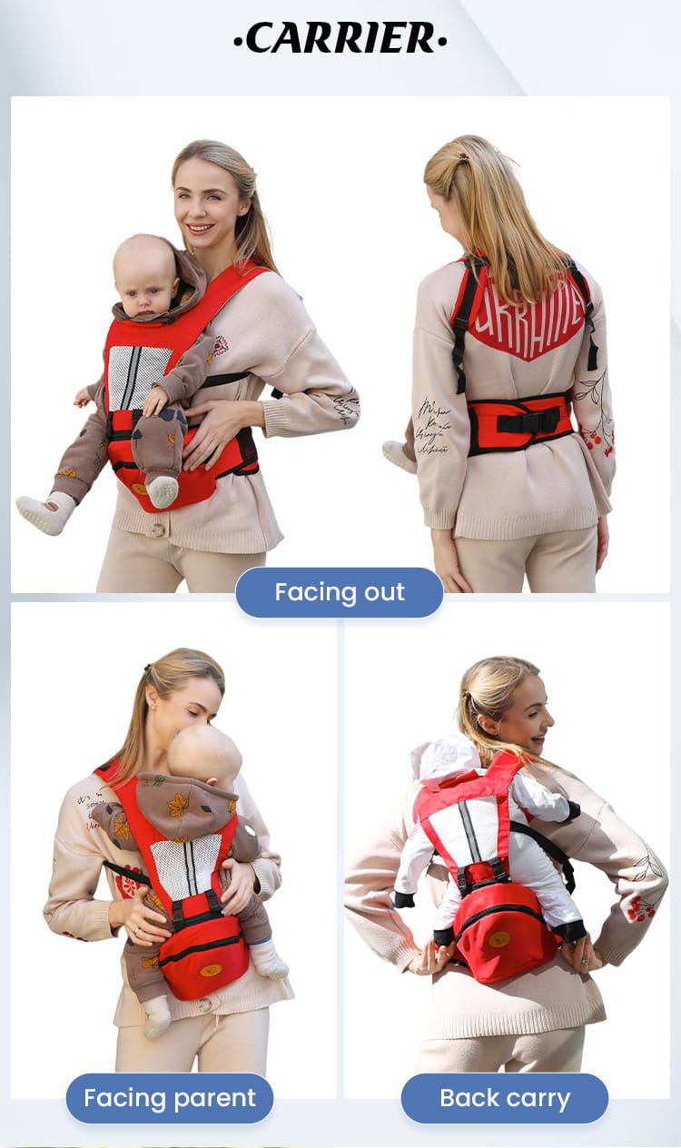ICE TREE WILLBABY Baby Carrier (3.5 to 13 kg) - Navy | 3D Mesh Fabric | 4-Way Carrying Positions