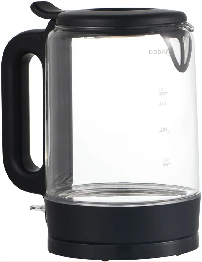 Midea 1.7L Glass Electric Kettle MK-17G06A2M – Fast Boil, LED Light, 360° Base