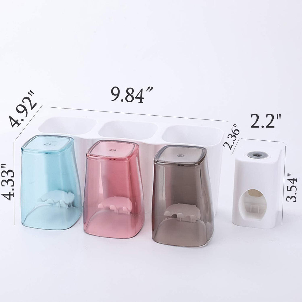 Toothbrush Holder Multifunctional Wall Mounted – The Ultimate Bathroom Organizer - LIFE STORES UGANDA