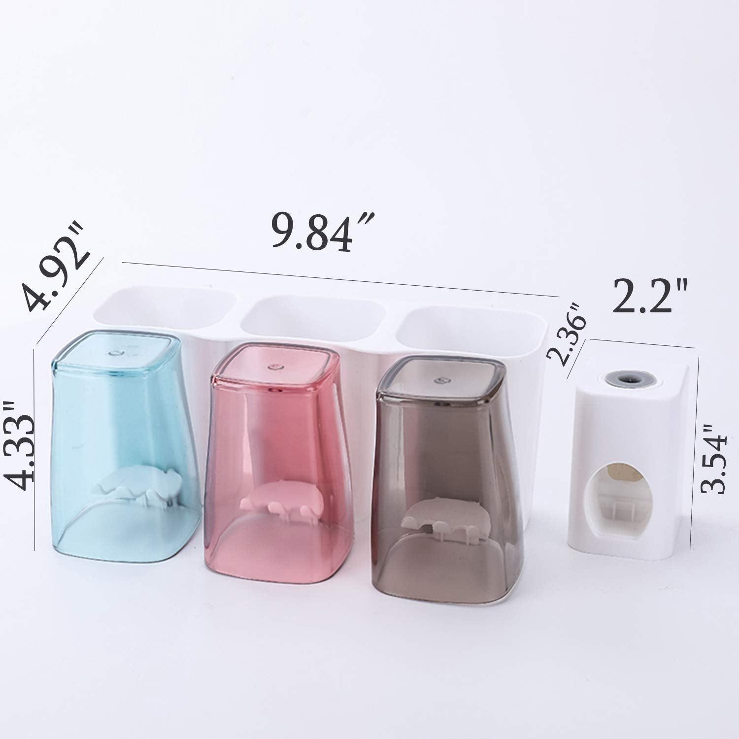 Toothbrush Holder Multifunctional Wall Mounted – The Ultimate Bathroom Organizer - LIFE STORES UGANDA