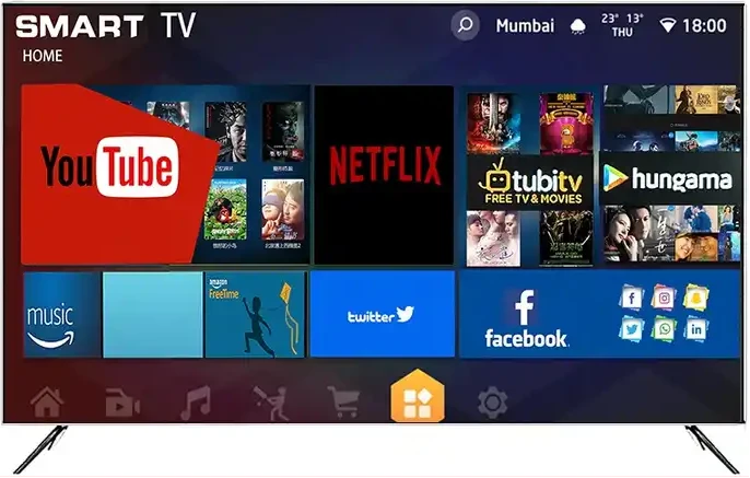 BlackArk 32 Inch Smart Android TV with frameless HD LED display, Netflix, YouTube and built-in decoder-4