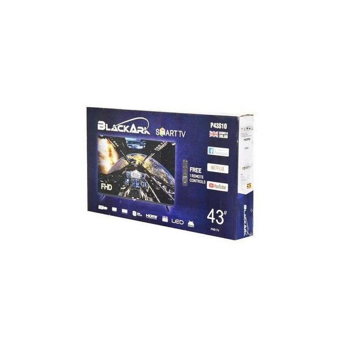 BlackArk 43-Inch Smart Android Frameless TV – Full HD 1080P, Netflix, YouTube, WiFi, Built-in Decoder & 2 Years Warranty