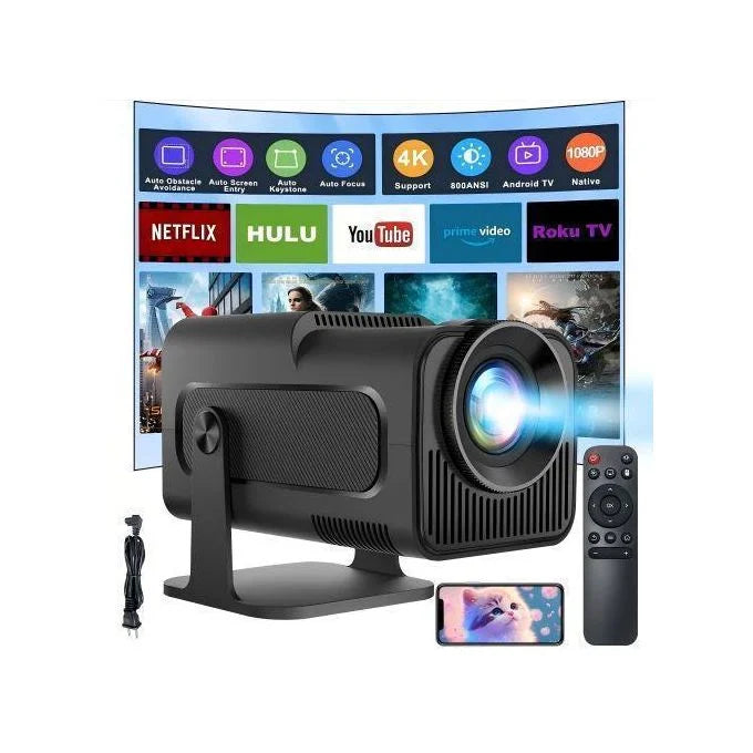 CALUS H15-0W Smart Projector – Native 1080P Full HD, 4K HDR Support, 5G WiFi & Bluetooth Projector