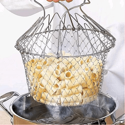 Chef Basket for Cooking & Deep Frying – Multi-Purpose Cooking Net for Frying, Boiling & Steaming - LIFE STORES UGANDA