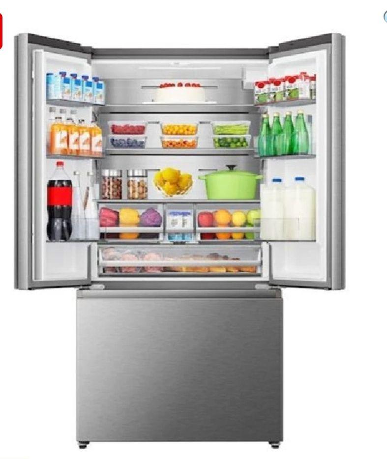 Hisense 820 Litre (Net 635L) French Door Refrigerator with Water Dispenser and Wi-Fi Connectivity (RF-82W42WSR) - LIFE STORES UGANDA