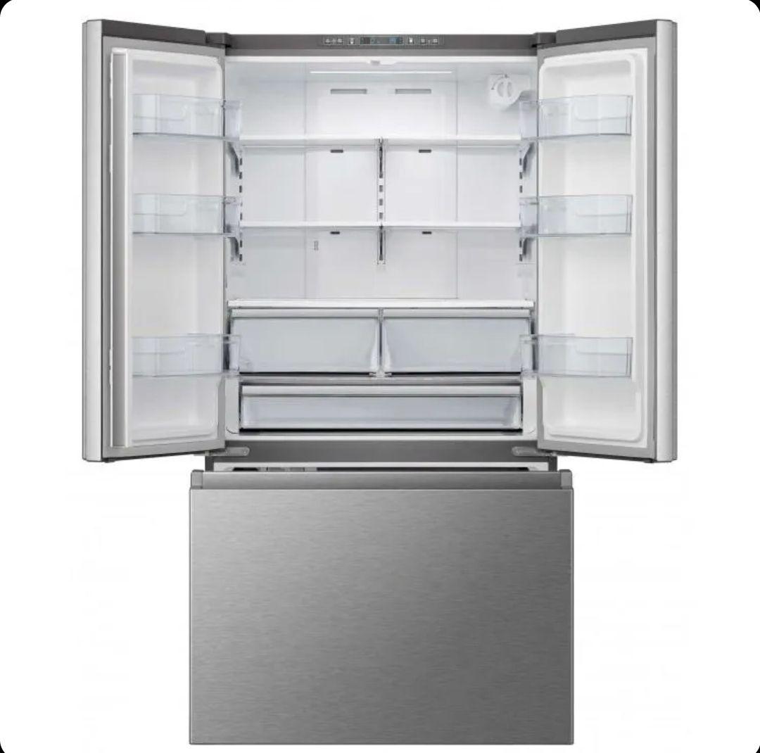 Hisense 820 Litre (Net 635L) French Door Refrigerator with Water Dispenser and Wi-Fi Connectivity (RF-82W42WSR) - LIFE STORES UGANDA