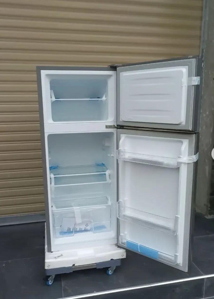 Hisense 160 Litres (Net 120L: 91L Fridge + 29L Freezer) 2-Door Top Freezer Refrigerator, Defrost, Silver | RD-16DR - LIFE STORES UGANDA