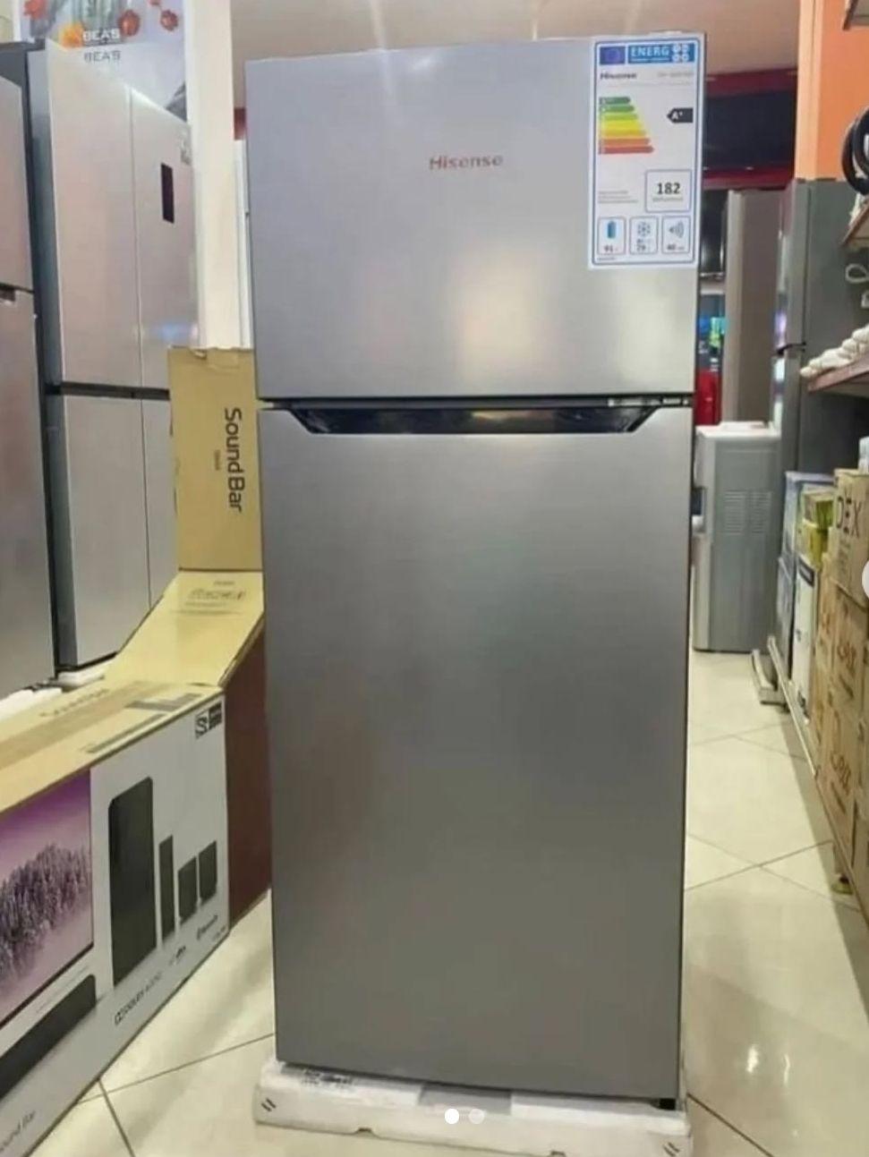 Hisense 160 Litres (Net 120L: 91L Fridge + 29L Freezer) 2-Door Top Freezer Refrigerator, Defrost, Silver | RD-16DR - LIFE STORES UGANDA