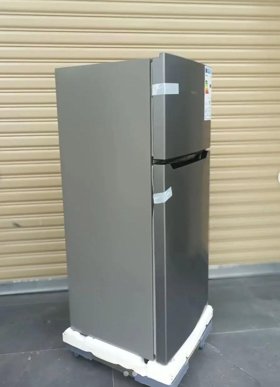 Hisense 160 Litres (Net 120L: 91L Fridge + 29L Freezer) 2-Door Top Freezer Refrigerator, Defrost, Silver | RD-16DR - LIFE STORES UGANDA