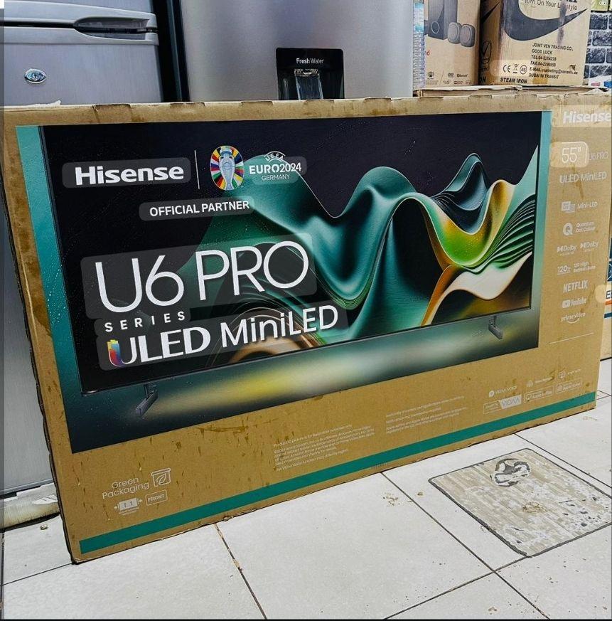 Hisense 55-Inch U6 Pro Series Mini-LED ULED UHD 4K Smart TV | 55U6N – Dolby Vision, Game Mode & AI-Powered VIDAA - LIFE STORES UGANDA