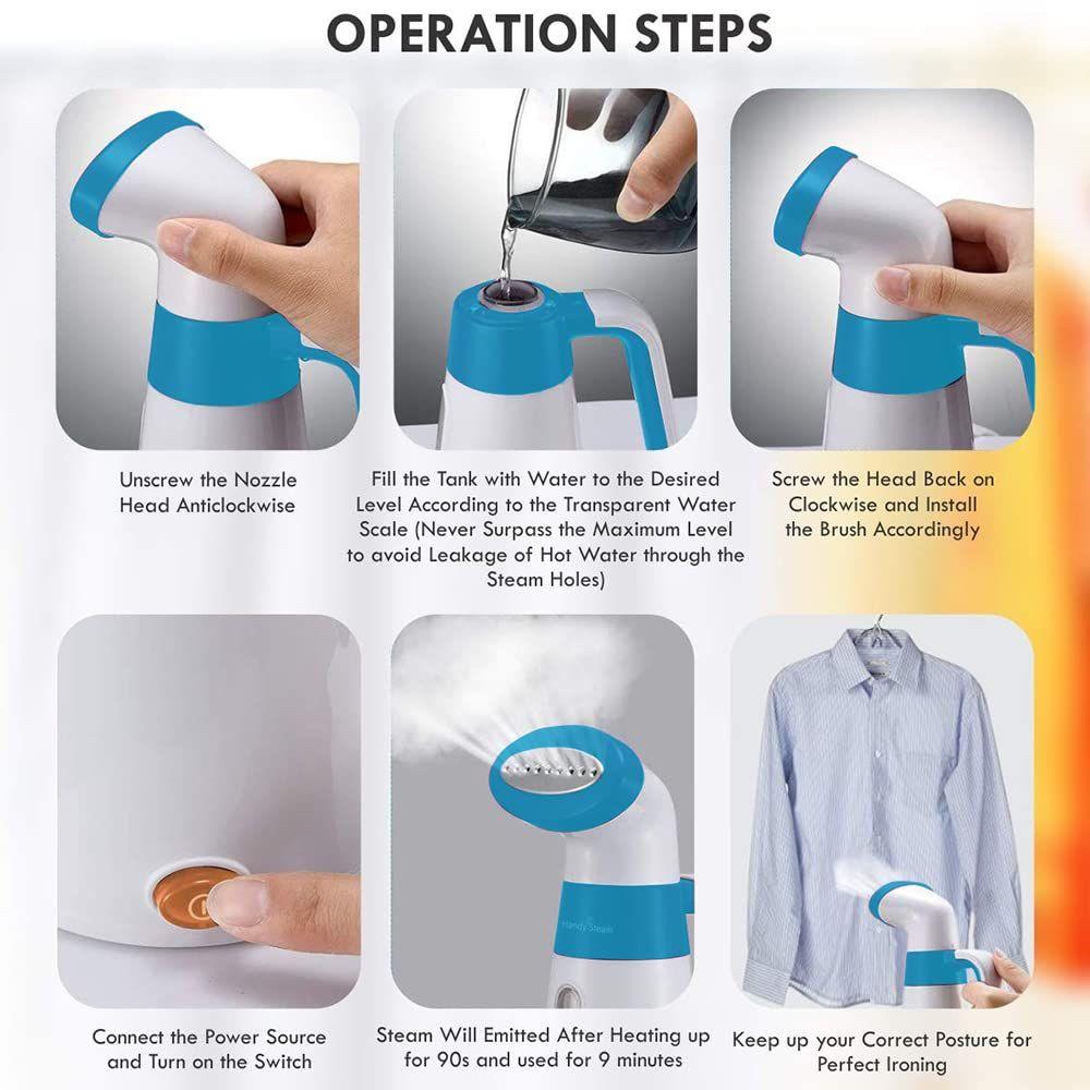 Handy Steam Garment Steamer – 600W Power with Detachable Fabric Brush - LIFE STORES UGANDA