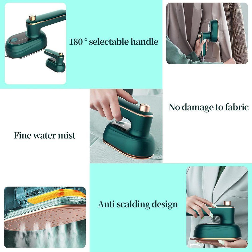 Mini Handheld Garment Steamer – Foldable, Fast-Heating & Travel-Friendly - LIFE STORES UGANDA