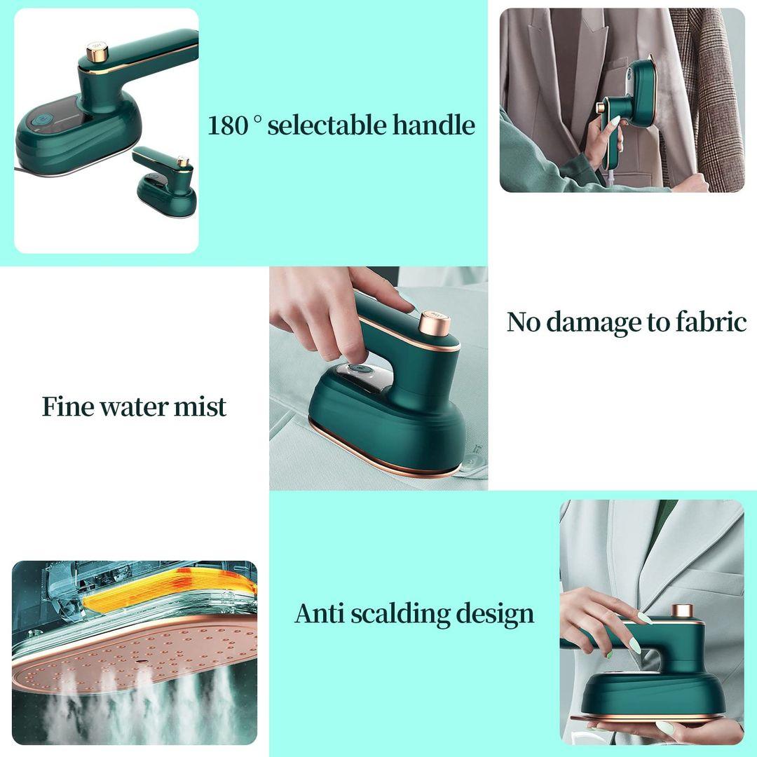 Mini Handheld Garment Steamer – Foldable, Fast-Heating & Travel-Friendly - LIFE STORES UGANDA