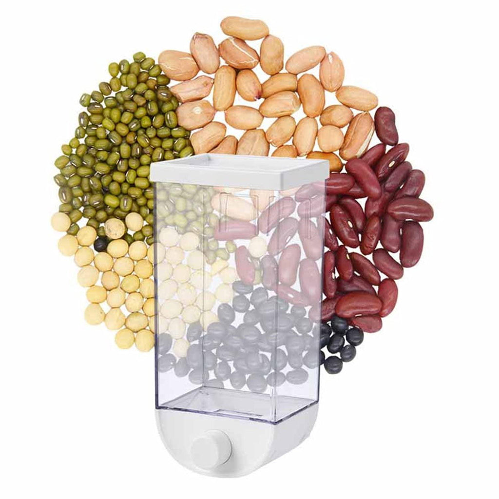 Wall Mounted Plastic Kitchen Push Container – 1500ML (For Pulses, Beans, Grains, Nuts, and Candy Storage) - LIFE STORES UGANDA